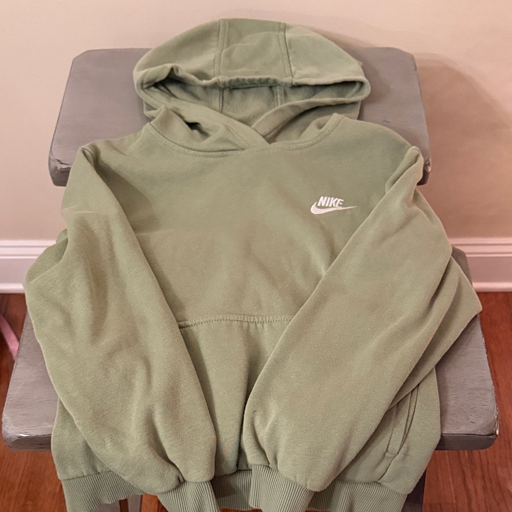 Nike Olive Green Pullover Hoodie
